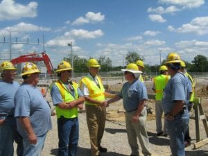 Image of our electrical contractors in Dover NH shaking hands outside